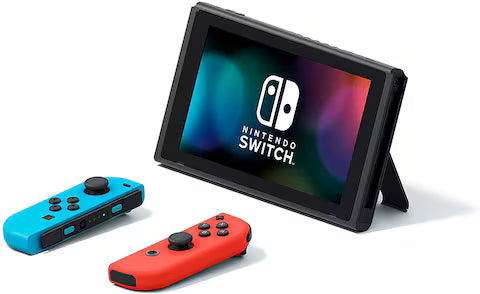 Nintendo Switch with Neon Blue and Neon Red Joy‑Con - Tech Trove
