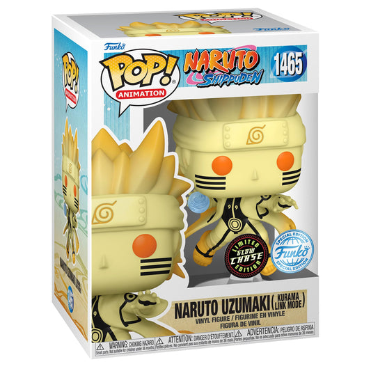 Funko Pop! Animation: Naruto Shippuden - Naruto Uzumaki in Kurama Link Mode with Rasengan Glow Chase Special Edition - Tech Trove