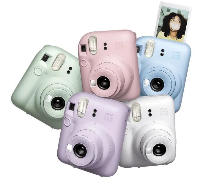 Fujifilm Instax Mini 12 Instant Camera – All Colors | Auto Exposure | Built-In Selfie Mirror