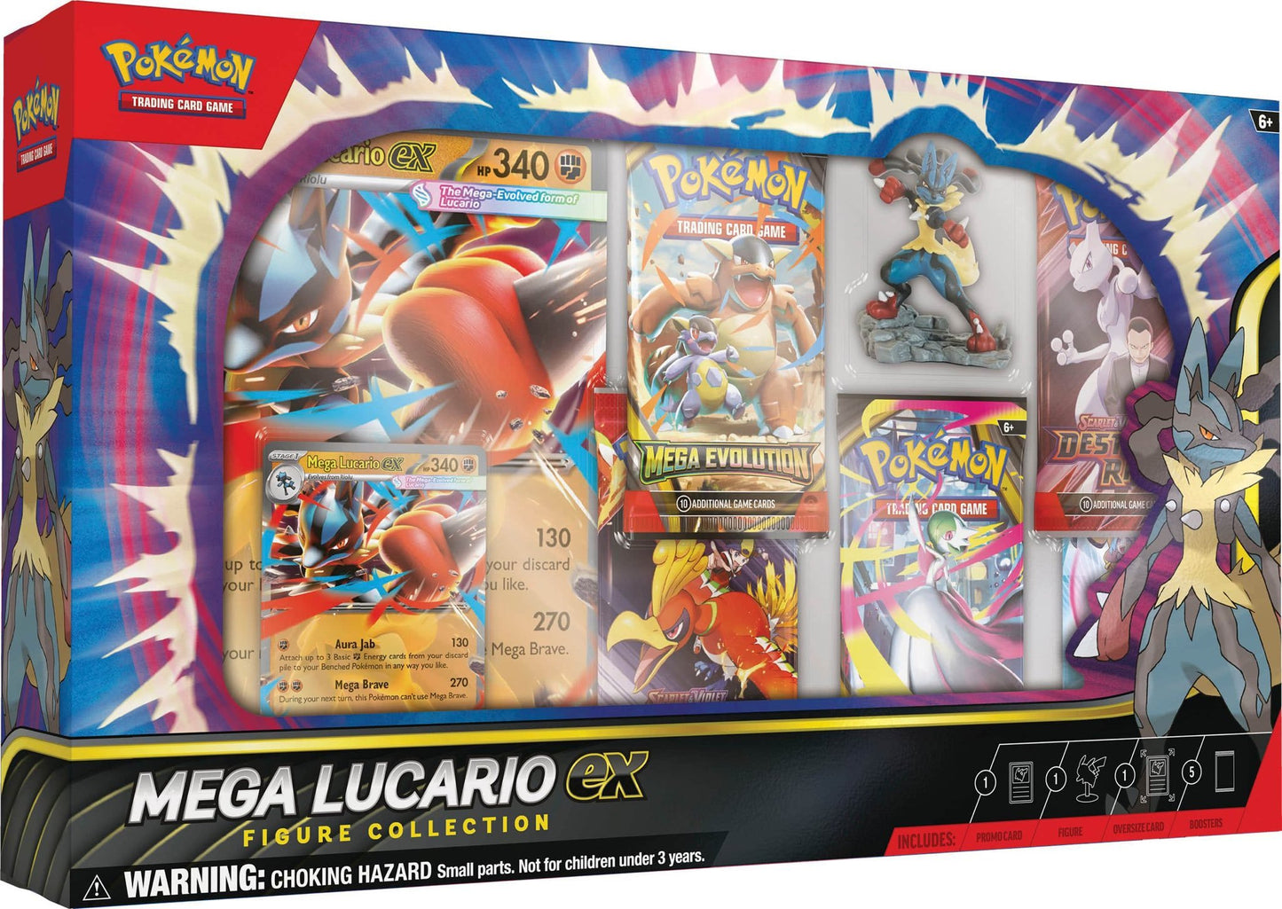 Pokemon TCG Mega Lucario ex Figure Collection Set - Tech Trove