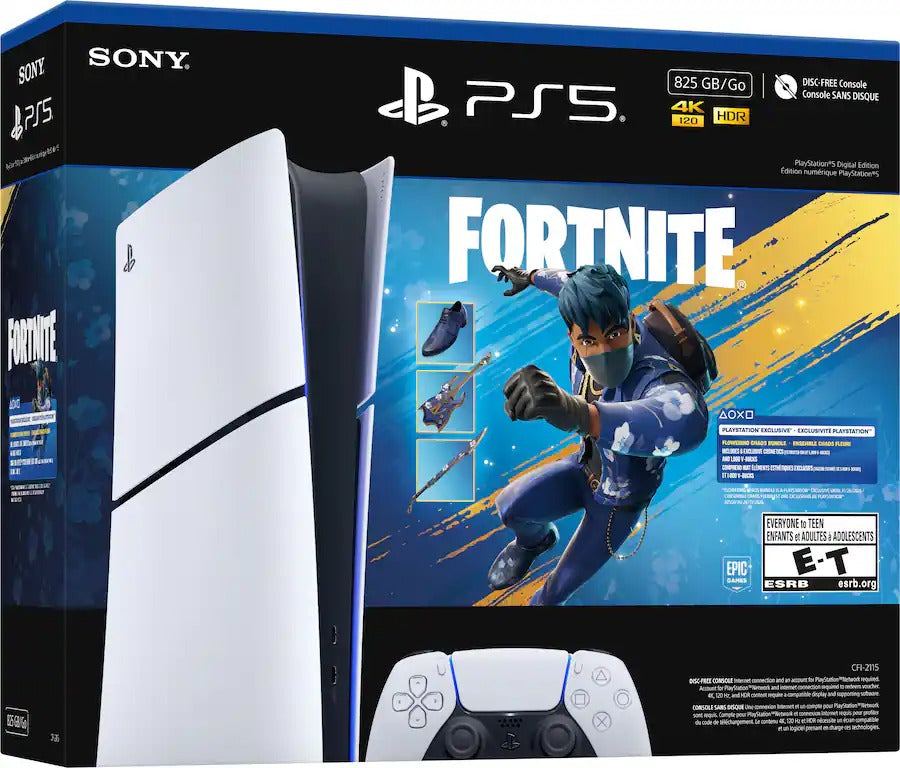 PlayStation®5 Digital Edition – Fortnite: Flowering Chaos Limited Bundle (825GB | White)