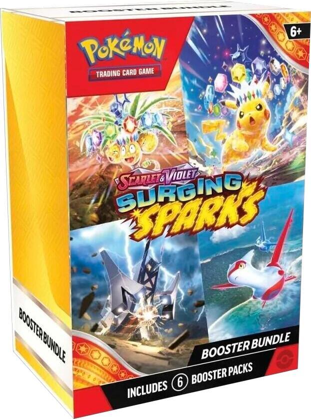 Pokémon Surging Sparks Booster Bundle – 6 Booster Packs - Tech Trove