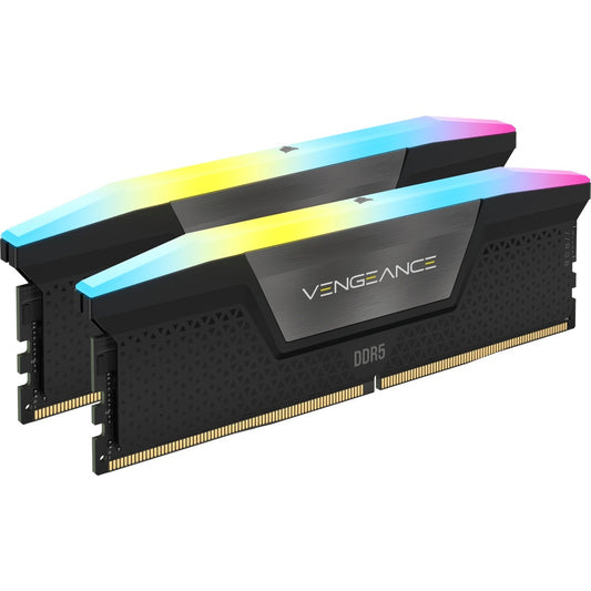 Vengeance DDR5 RGB 64GB Black 6000MHz – High-Performance Gaming & PC Memory RAM