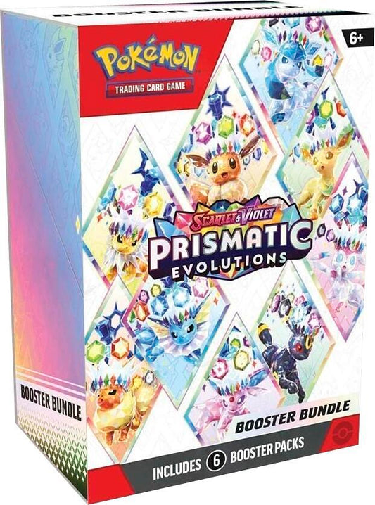 Pokémon Prismatic Evolutions Booster Bundle – 6 Booster Packs - Tech Trove